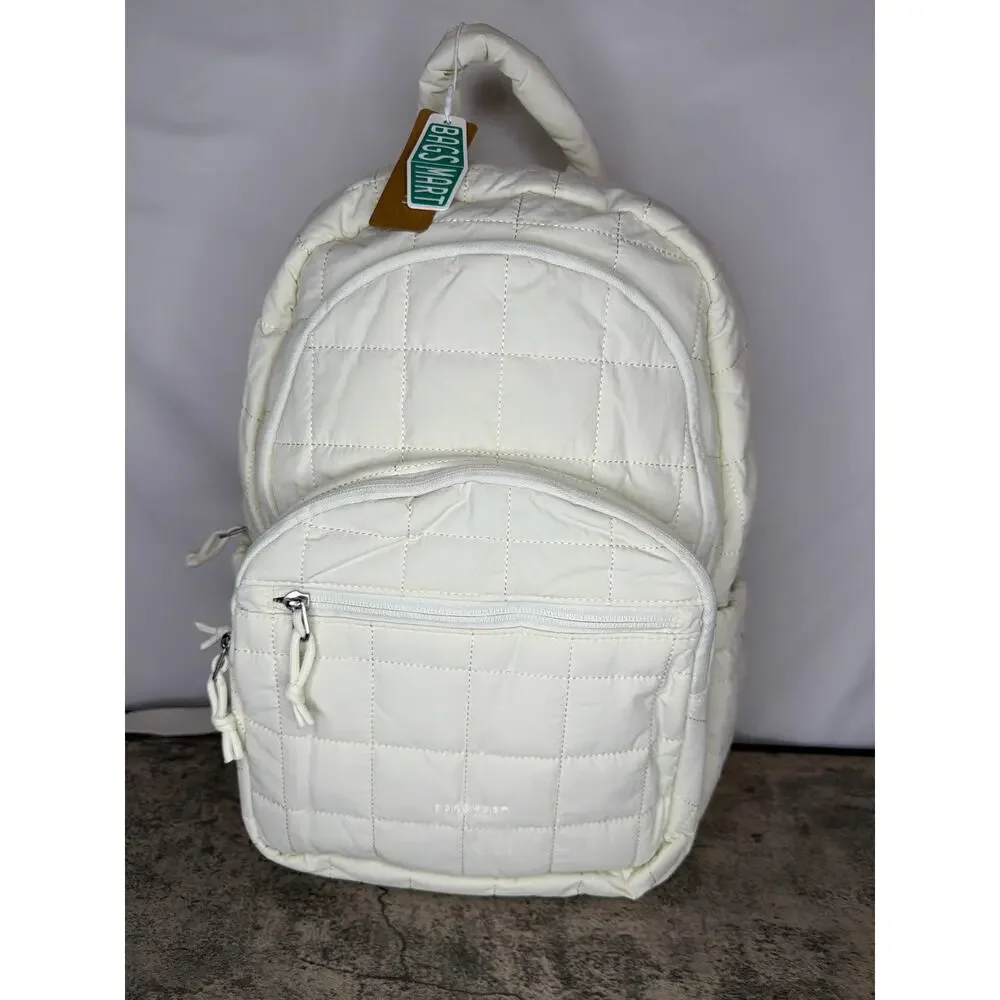 BAGSMART Travel Backpack, College Laptop Backpack, Personal Carry-on- Vanilla